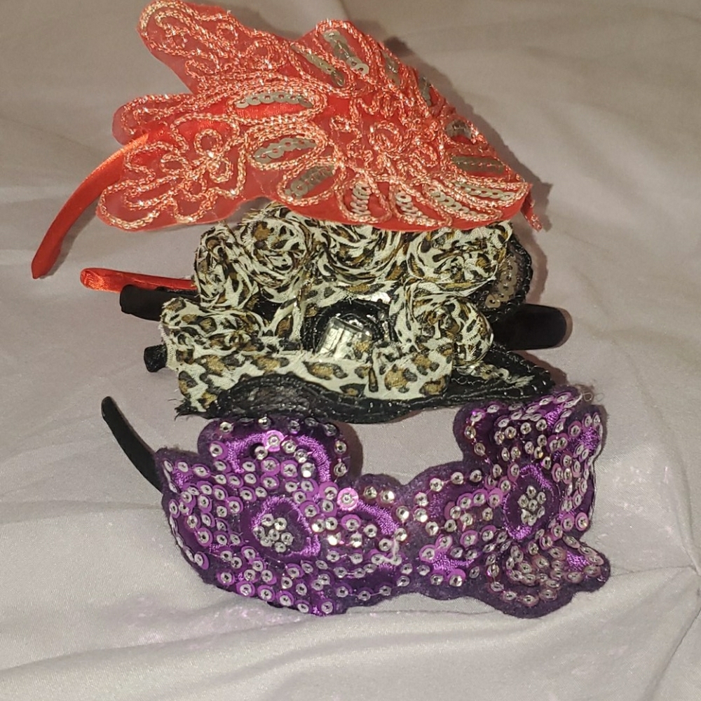 3 Headbands (sparkly)